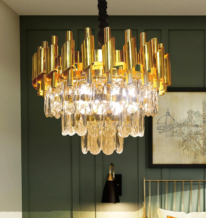 Duchess Tiered Crystal Chandelier - -