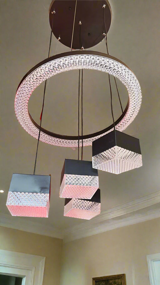 Sleek Orbital Crystal Light -