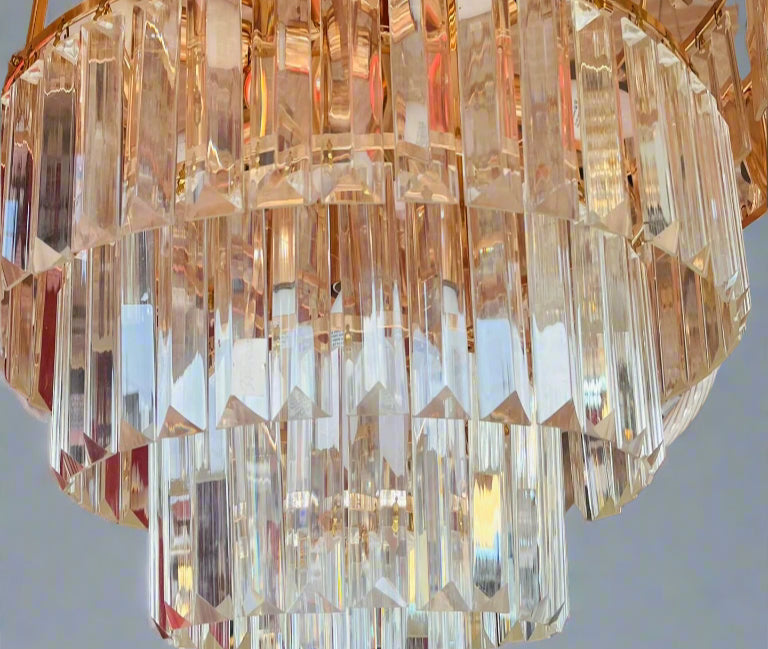 Majestic Spire Crystal Chandelier - -
