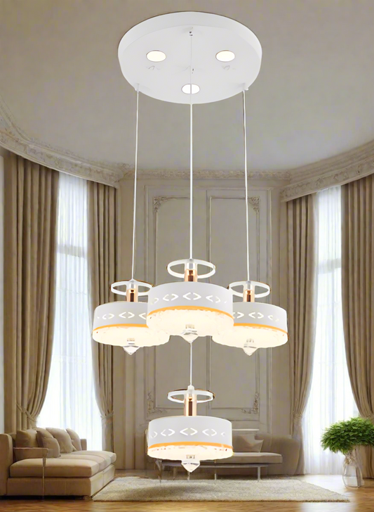 Rhythmic Glow Pendant Cluster - -