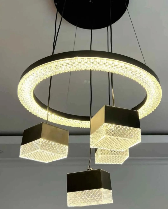 Sleek Orbital Crystal Light -