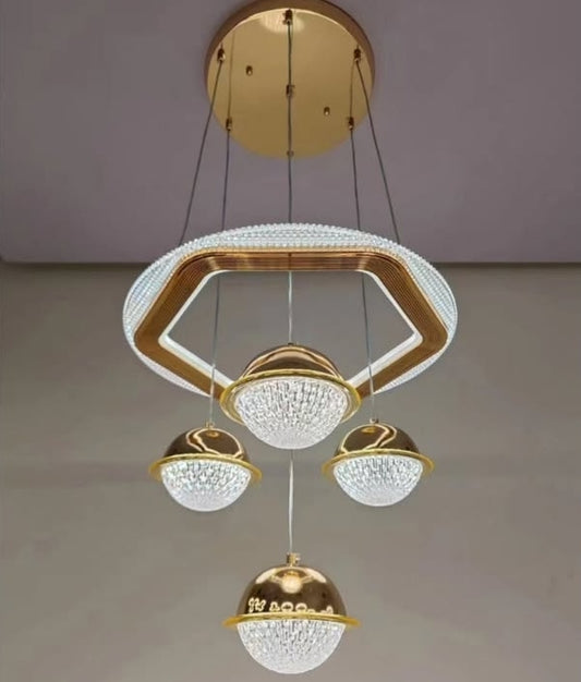 Golden Orb Pendant Ceiling Lamp