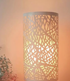 Amangazini contemporary lamp for home with intricate cutout design for ambient lighting