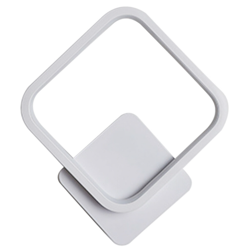 Amangazini contemporary lumina wall sconce featuring a modern geometric design in white