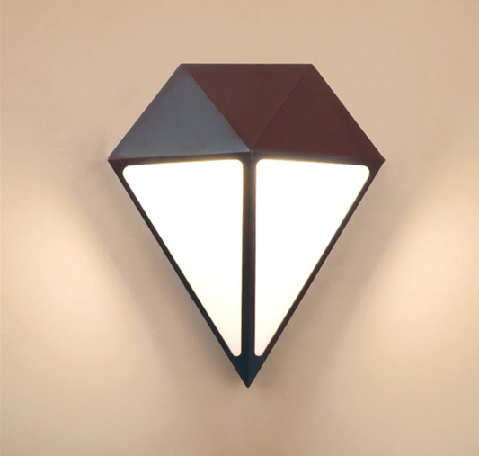 Amangazini Decorative Geometric Lighting Wall Sconce in a Modern Diamond Shape