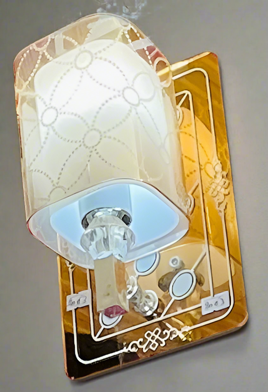 Amangazini decorative wall lighting fixture featuring an elegant design with intricate detailing