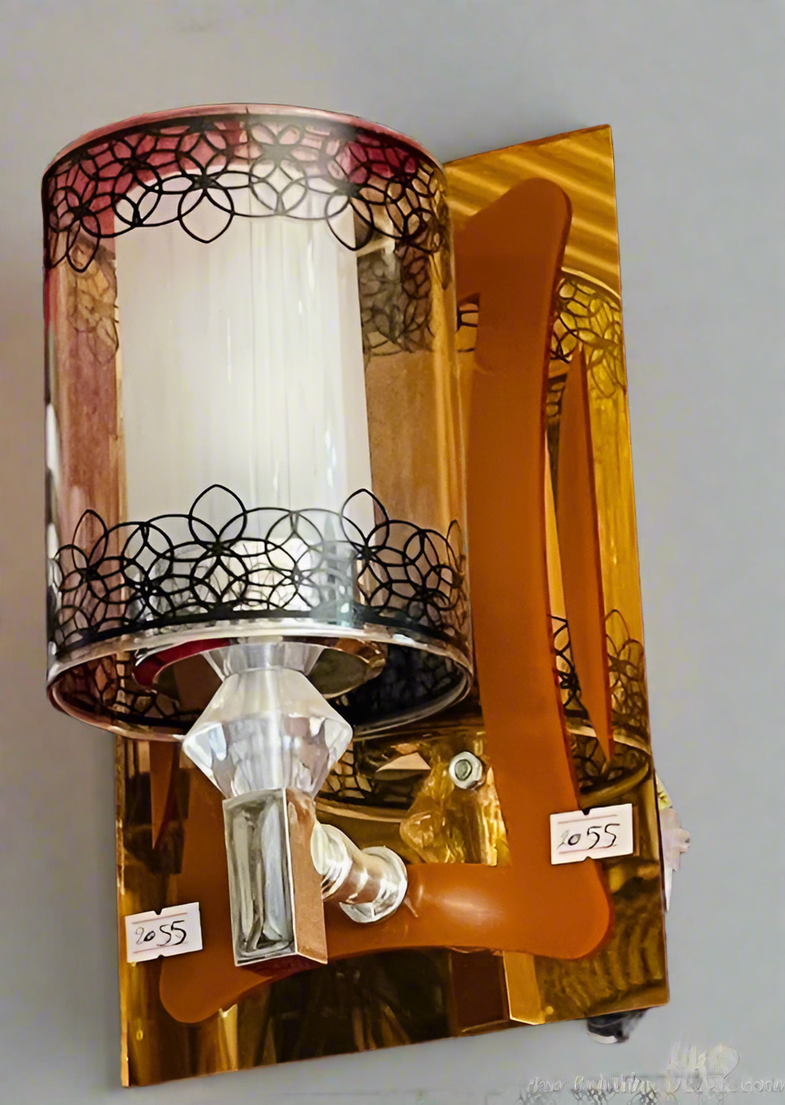 Amangazini floral cutout wall sconce with elegant design and crystal accents for stylish lighting