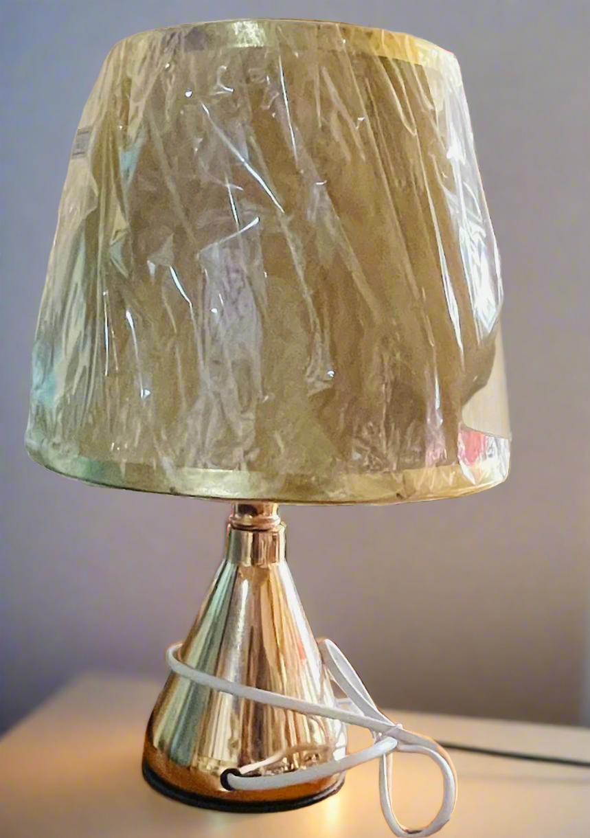 Golden table lamp modern with a stylish design and elegant shade for contemporary decor