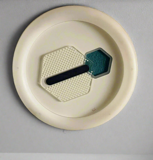 Amangazini hexagonal LED ceiling light with modern design and textured surface for stylish illumination