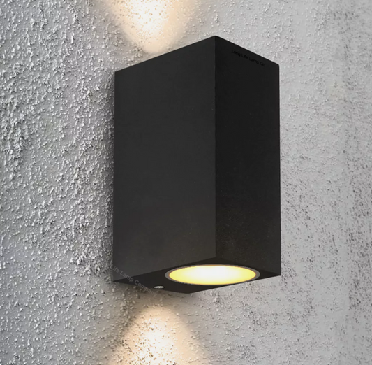 Amangazini LED top quality wall lighting fixture in modern black design for indoor and outdoor use