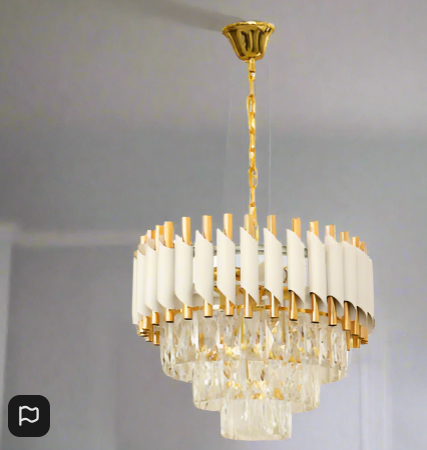 Amangazini Modern Opal Chandelier Pendant with Elegant Design and Stylish Finish for Home Decor