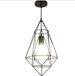 Amangazini Modern Pendant Light in Geometric Black Design for Home Decor and Lighting