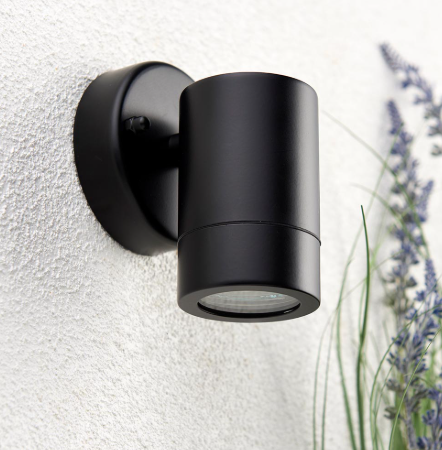 Single Modern Black Wall Sconce designed for stylish outdoor illumination