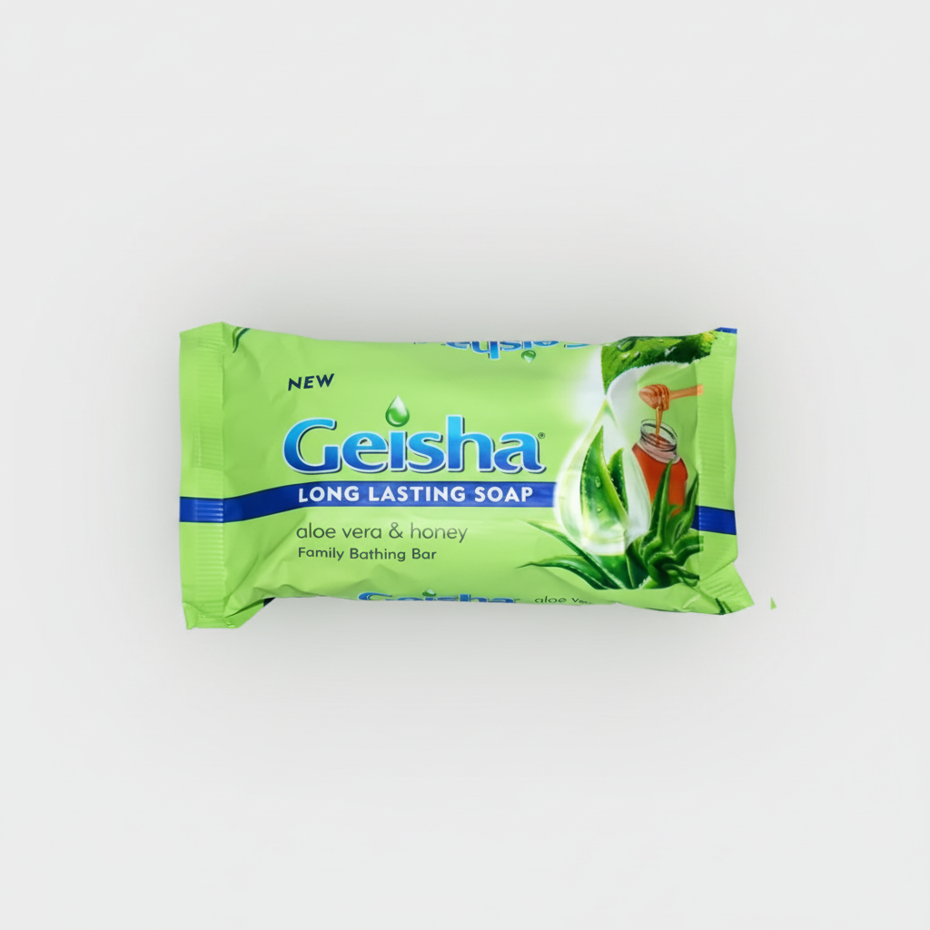 Geisha long-lasting soap packaging on a white background