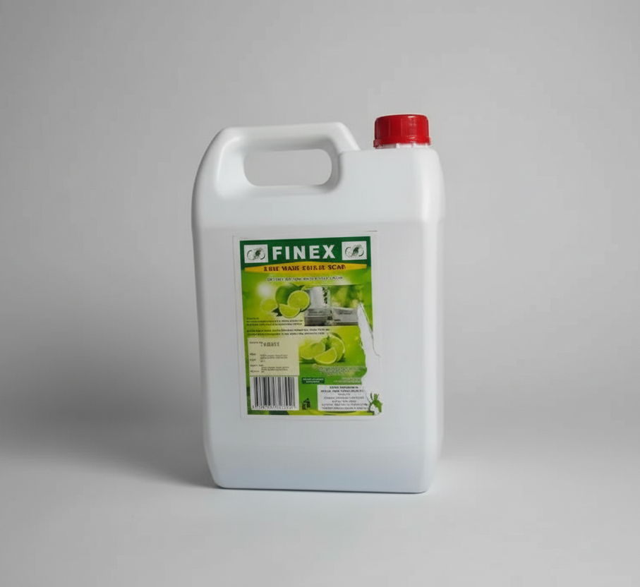 White container with green label featuring the brand 'FINEX' on a white background