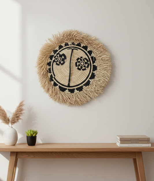 Wall Hanging Raffia Art