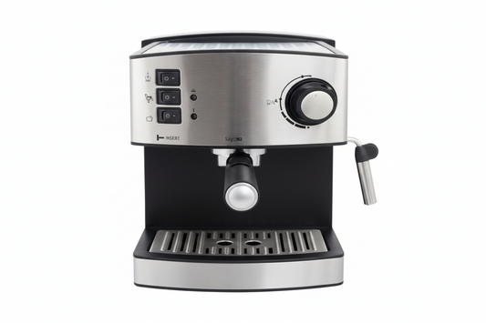 Espresso machine on a white background