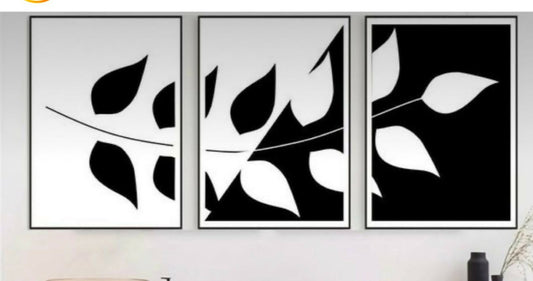 Three Piece Flower Board Decor