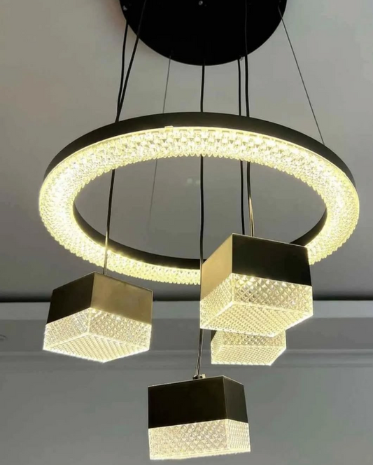 Sleek Orbital Crystal Light -