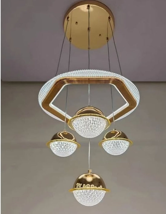 Golden Orb Pendant Ceiling Lamp