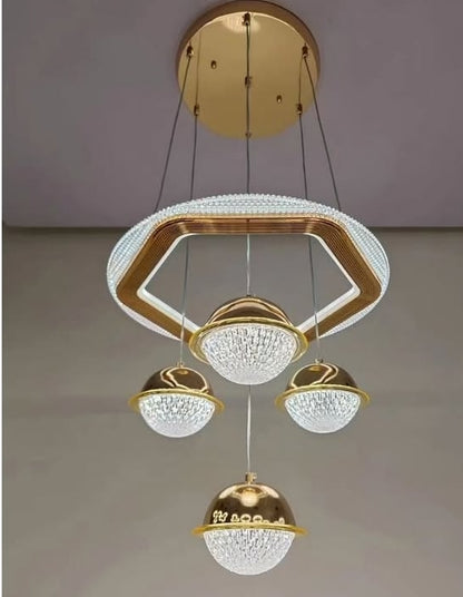 Golden Orb Pendant Ceiling Lamp