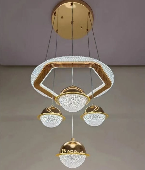 Golden Orb Pendant Ceiling Lamp