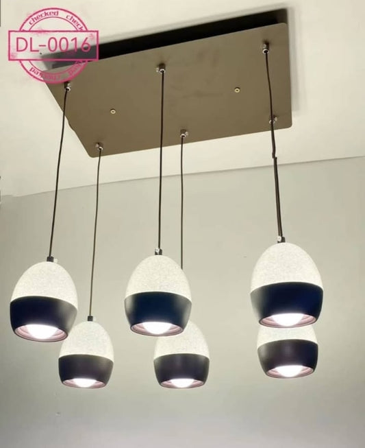 LED Flowing 6 Wave Pendant