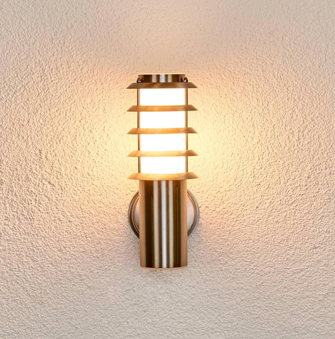 Amangazini decorative metallic outdoor lighting wall mount with a sleek design and warm light