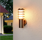 Decorative metallic outdoor lighting wall mount with sleek design for garden and patio illumination