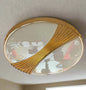 Elegant modern ceiling light fixture with a sleek design and gold accents for stylish home decor