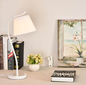 Amangazini stylish table lighting with a modern white lampshade and stylish base for elegant home decor