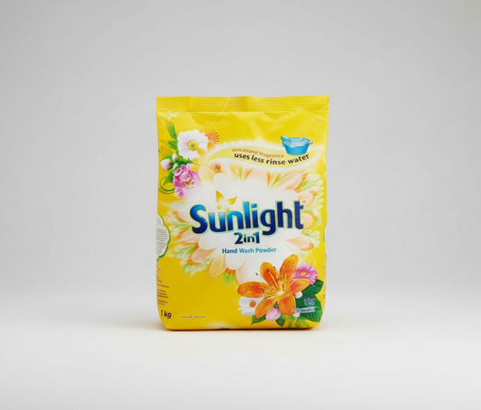 Sunlight 2in1 Hand Wash Powder packaging on a white background