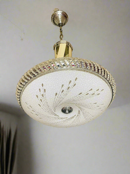 Swirl Elegance Pendant Light featuring intricate design and sparkling crystals for stylish home decor