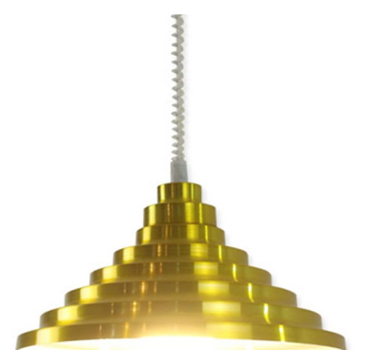 Amangazini tiered lighting fixture brass with a sleek design and warm glow for stylish interiors