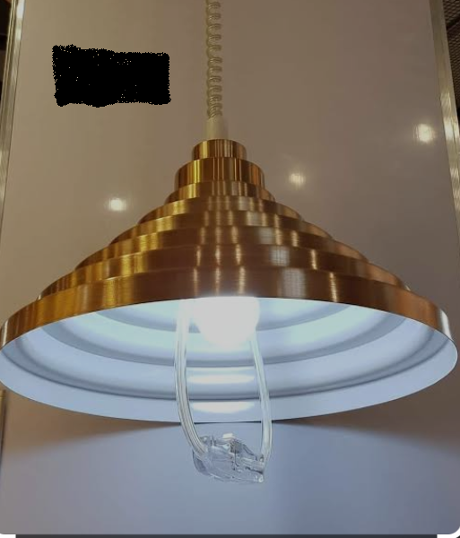 Stylish tiered lighting fixture brass with a modern design and adjustable chain for versatile placement