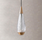 Amangazini vintage mesh pendant light with a sleek water droplet design and gold accents